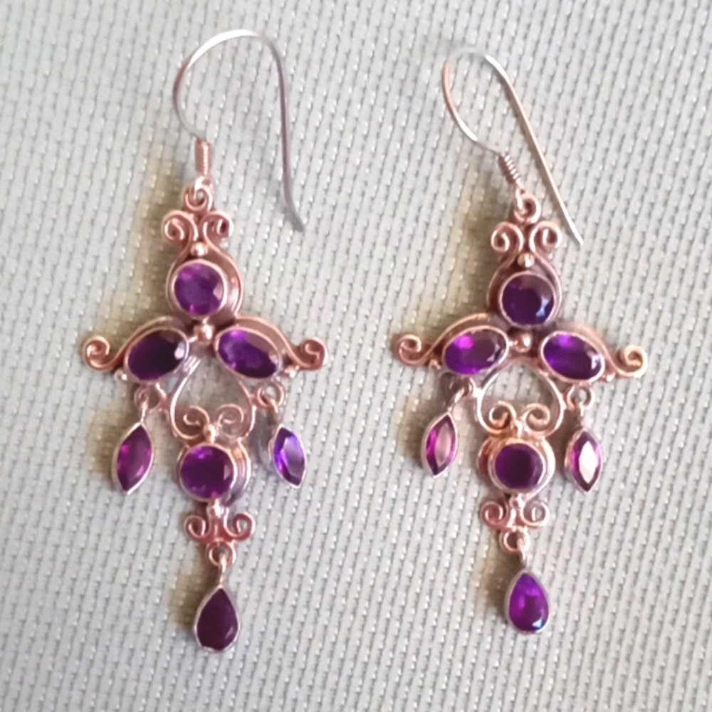 BALI LEGACY AMETHYST CHANDELIER EARRING'S